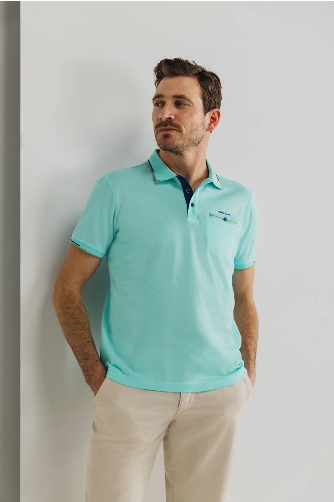 PIQUE POLO MET BORSTZAK 46115471 5200